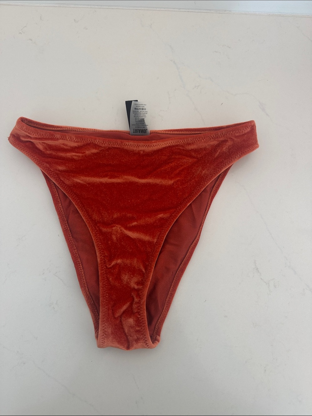 triangl swimwear Rust Velvet Bikini Bottom